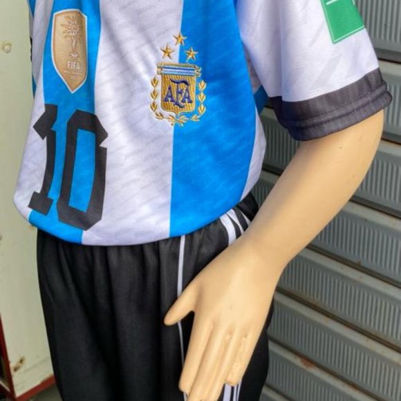 NEW MESSI #10 Team Argentina Uniform Jersey/Short Set Sizes Availables